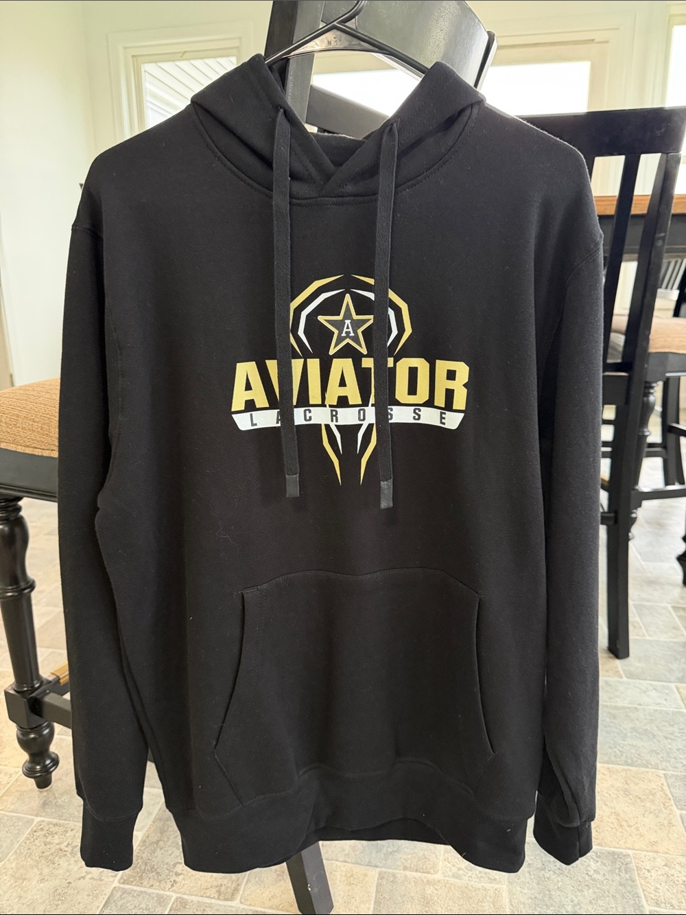 Men's Black Logo Hoodie